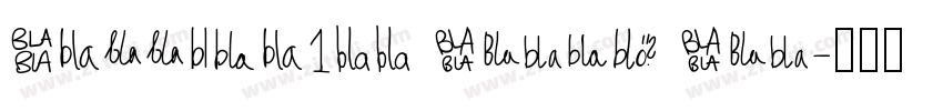 Mossimo100 Black Bla字体转换